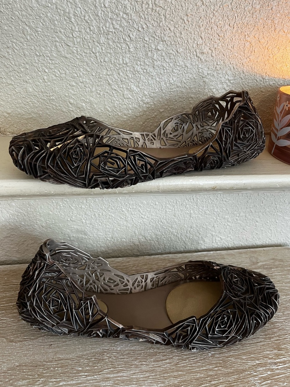 Melissa + Campana Fitas Jelly Ballet Flats Womens Size 10